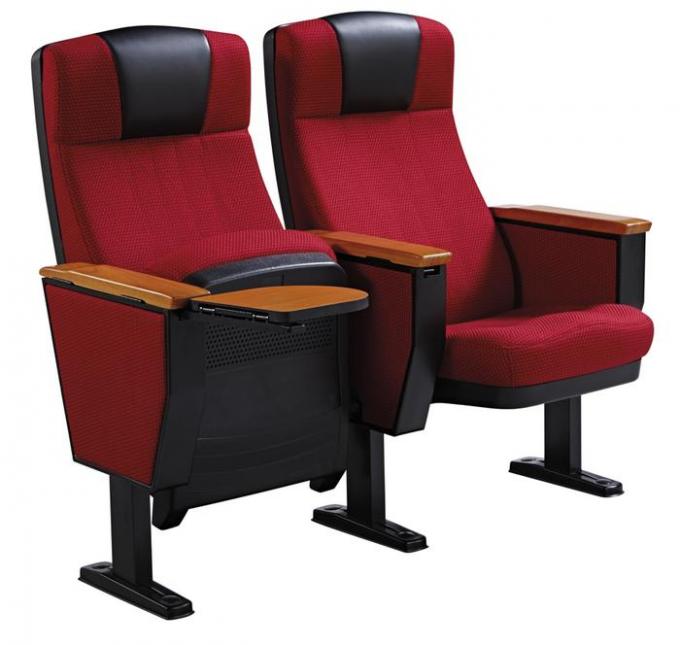 Red Color Plastic Church Chairs / Conference Auditorium Hall Seats
