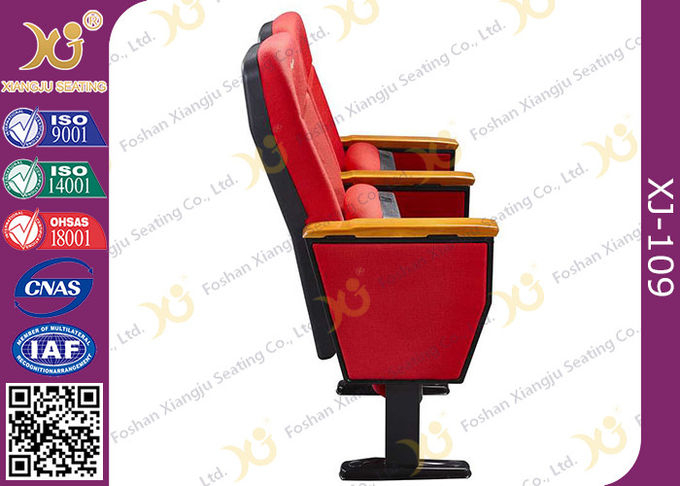 Standard Design Ergonomic Back Rest Movie Theater Chairs With Logo On Seat Back