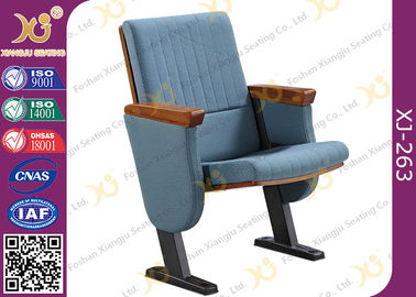China Molded Foam Low Back Auditorium Seat Chairs With MDF Writing Pad Spring Return supplier