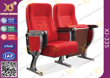 China Aluminum Leg Stackable Auditorium Chairs With ABS Tablet / Tip Up Seat supplier