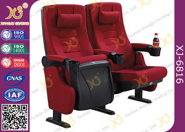 China PP Outer Back Fabric Black Plastic Shell Cushion Theater Chairs For Stadium supplier