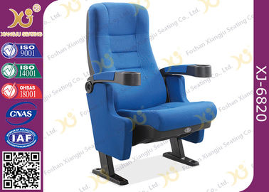 China Fireproof Gravity Retune Cinema Style Chairs Fold Up Cup Holder For Music Theatre supplier