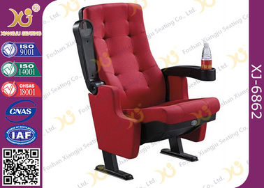 China PP Outerback Color 3D Movie Cinema Theater Chairs With Tip Up Cupholder supplier