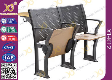 China Metal / Plywood Bottom Book Rack College Classroom Furniture With Folding Tablet supplier