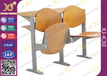 China Melamine Desktop Foldable College Classroom Furniture , Lecture Theatre Chairs supplier