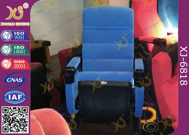 China Plastic Shell Floor Mounted Folding Theater Seats For Music Hall , Home Cinema Chairs supplier
