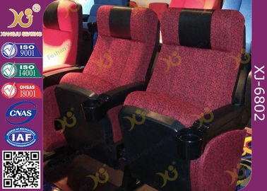 China ISO Certification Padding Armrest Folding Theater Seats With Flame Retardant Fabric supplier