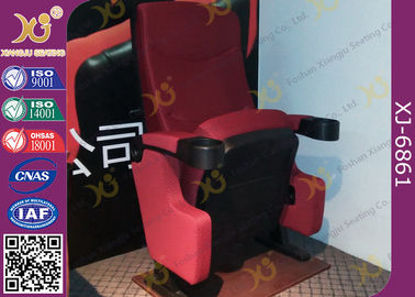 China Automatic Return PP back Movie Theater Chairs Floor Fixed With Folding Cupholder supplier
