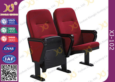 China VIP Public Foldable Movie Theater Stadium Seating Chairs With Writing Pad supplier