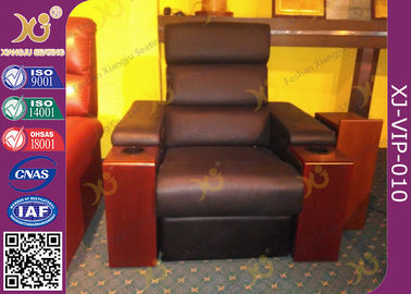 China Modern Genuine Leather Finished Home Theater Sofa , Leisure Electric Recliner Sofa supplier