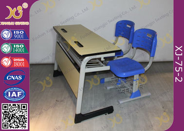 China Double Seats Two Seaters Student Desk And Chair Set For Junior School supplier