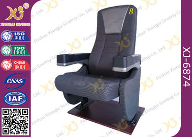 China Fixed Seat Mold Foam Theatre Cinema Chairs With Tip Up Armrest For Music Hall supplier