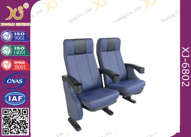China Telescopic Chair XJ-6802 Push Back Mechanism Auditorium Theater Seating Chairs supplier