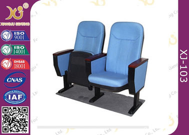 China Comfortable conference auditorium chairs , folding lecture hall chair with writing tablet supplier
