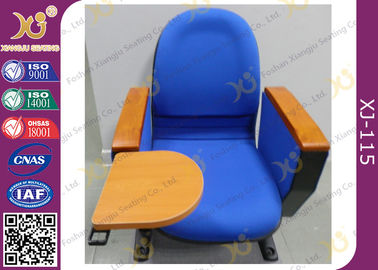 China Fabric cover flame retardant auditorium theatre Chairs with tablet 580mm center distance supplier