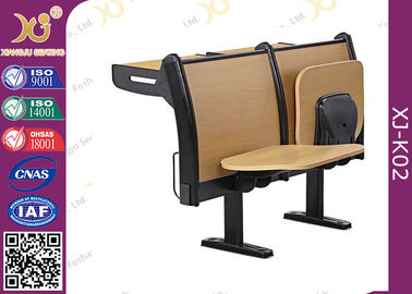 China Plywood Seat Back Folded Tablet School Student Desk Chair with Fire - Proof Plate supplier
