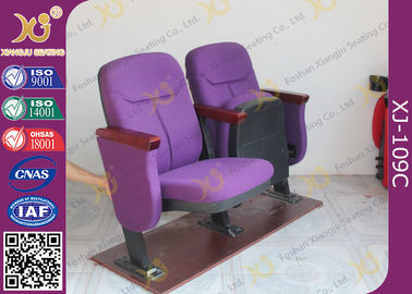 China Low Back Plastic Back Church Hall Chairs / Seating Noise Free Returning supplier