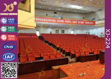 China Soft Closing Fold Up Auditorium Theater Seating Abrasion Resistant Fabric supplier