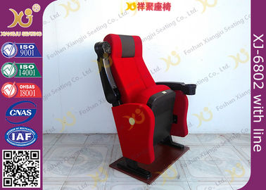 China Fire Retardant Fabric Cover Cinema Theater Chairs Anchor Fixed On Floor supplier
