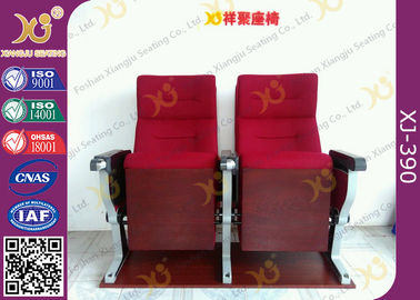 China Aluminum Alloy Base Legs Auditorium Theatre Seating With Ash Wood Veneer Finished supplier