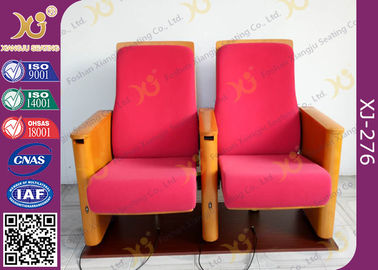 China Wooden Armrest Church Hall / Concert Hall Seating With USB Hub On The Leg supplier