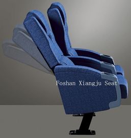 China 600mm Dimension Steel Leg Cinema Chair Molded Foam Movie Theatre Chair For VIP Room supplier