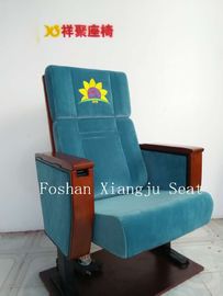 China Iron Leg Wooden Armrest Auditorium Chairs For Church Minister Chair 580mm supplier