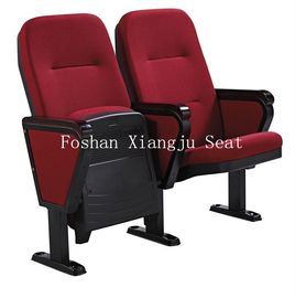 China Fabric Cushion Spring Return Auditorium Chairs / Cinema Seating With Writing Pad supplier