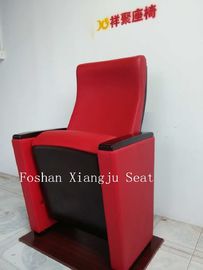 China Waterproof Red Leather Molded Foam Auditorium Style Seating 580mm Home Furniture supplier