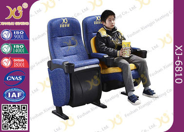 China Fixed Seat Design  Cinema Theater Chairs Retractable Central PP Armrest Aluminum supplier