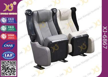 China Sound Absorbing Indoor Novel Design Grey Cinema Theater Chairs With PU Molded Foam supplier