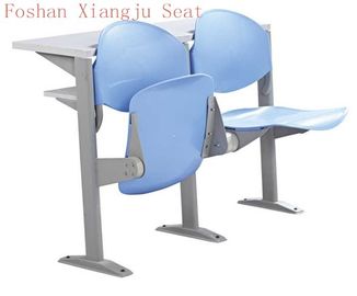 China Floor Mounted Cold Rolled Steel Leg Plastic Chair for Classroom Furniture With Reading Desk supplier