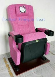 China Hello Kity Headrest Cinema Theatre Chair Iso Certification Pp Armrest  Flame Retardant Fabric supplier