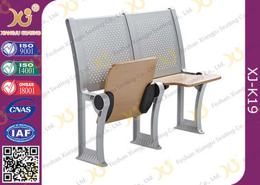 China Plywood School / College Classroom Furniture Connected Table And Chair supplier