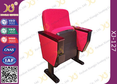 China Short Back Auditorium Theater Seating With Tablet Hidden In Armrest supplier