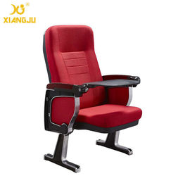 China PP Shell Aluminum Leg Stackable Auditorium Chairs With ABS Tablet supplier