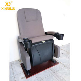 China Ergonomic Backrest Fabric PP Cinema Theater Chairs With Cup Holder supplier