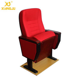 China High Pressure Plywood Armrest Red Folding Auditorium Chairs 5 Years Warranty supplier
