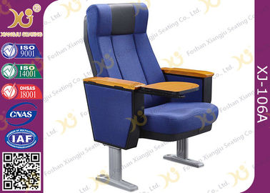 China Blue Stackable Lecture Hall Chairs For Church Pulpit / Lecture Theatre Seating supplier