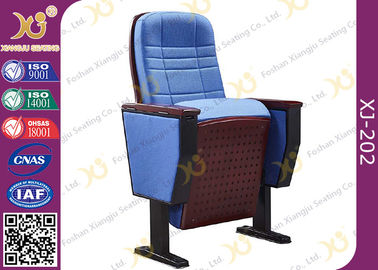 China Upholstered Ergonomic High Grade Fold Up Auditorium Seating / Movie Theater Chairs supplier