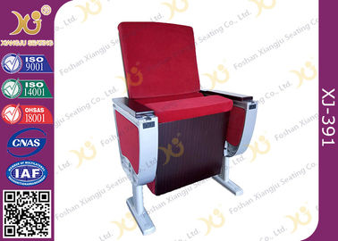 China Aluminum Alloy Leg Cinema Theater Auditorium Chairs With Full Size Dual Folding Dining Table supplier
