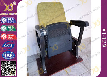 China Fixed Leg Foldable Movie Theater Seats With Writing Table , Plastic Church Chairs supplier