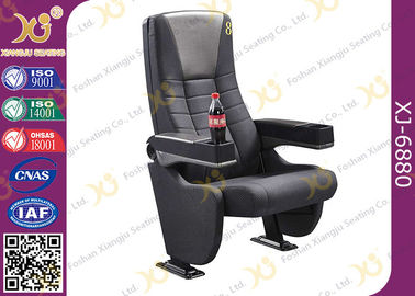 China Grey Longer Back Movie Chair Furniture / Cinema Theatre Seats supplier