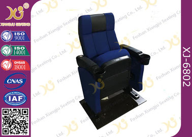 China SGS Foldable Metal Frame Movie Theater Seats With High Density Molded Foam supplier