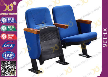 China Merit Stackable Church Hall Chairs , Plastic Covering Auditorium Chairs supplier