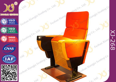 China Herman Style 600mm Width Auditorium Seating Chairs With Functional Writing Tablet supplier
