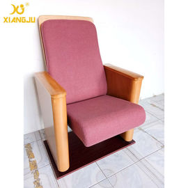 China Customized Metal Floor Mounted Polywood Stand Theater Chairs For Church Halls supplier