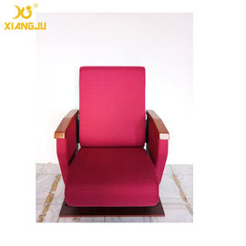 China Audio Room Commercial Folding Relaxing Auditorium Seating With Soild Wood Armrest supplier