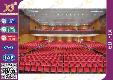 China Church Building Hall / Auditorium Chairs With Tablet For Drink East African Types supplier