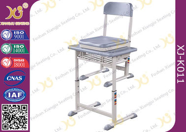 China HDPE Table Top Single Student Desk And Chair Set Aluminum Frame Scratch-resistant supplier